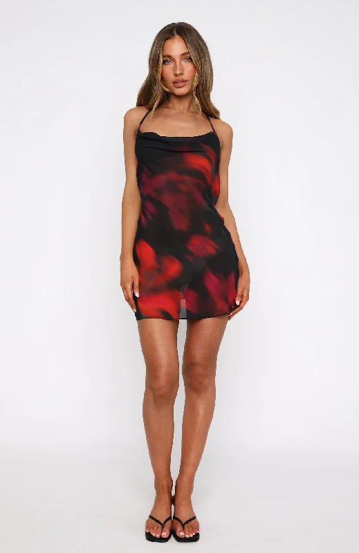 Dune Mini Dress Sangria Floral