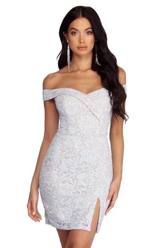 50 Shades Of Lace Mini Dress