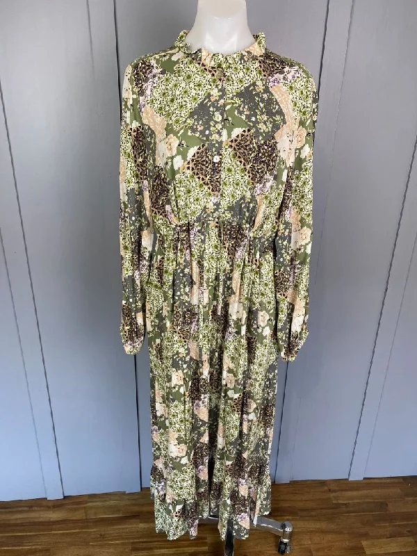 BNWT Green print Isle of Mine Dress/Tunic, L/XL