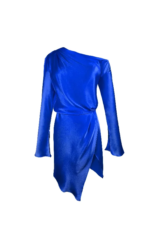 Hydra Drape Dress - Ocean